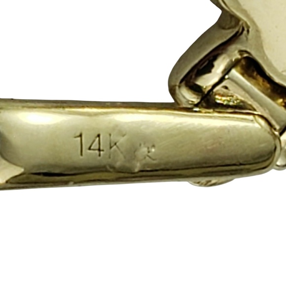 14 Karat Yellow Gold and Diamond Ankh Cross Pendant #21254 - Picture 5 of 8